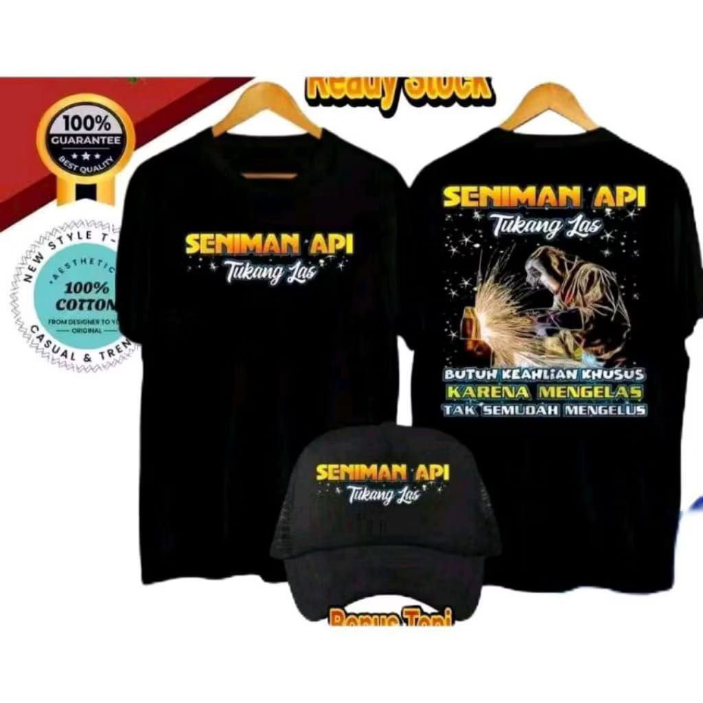 เสื้อยืด WELDER FIRE ARTIST ฟรีหมวก// เสื้อยืด WELDER