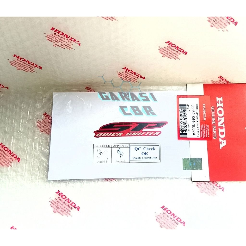 86860K64NE0ZB - สติ๊กเกอร์ Striping SP Quick Shift Type 1 Honda CBR 250RR - Mark SP Quick Shift CBR 
