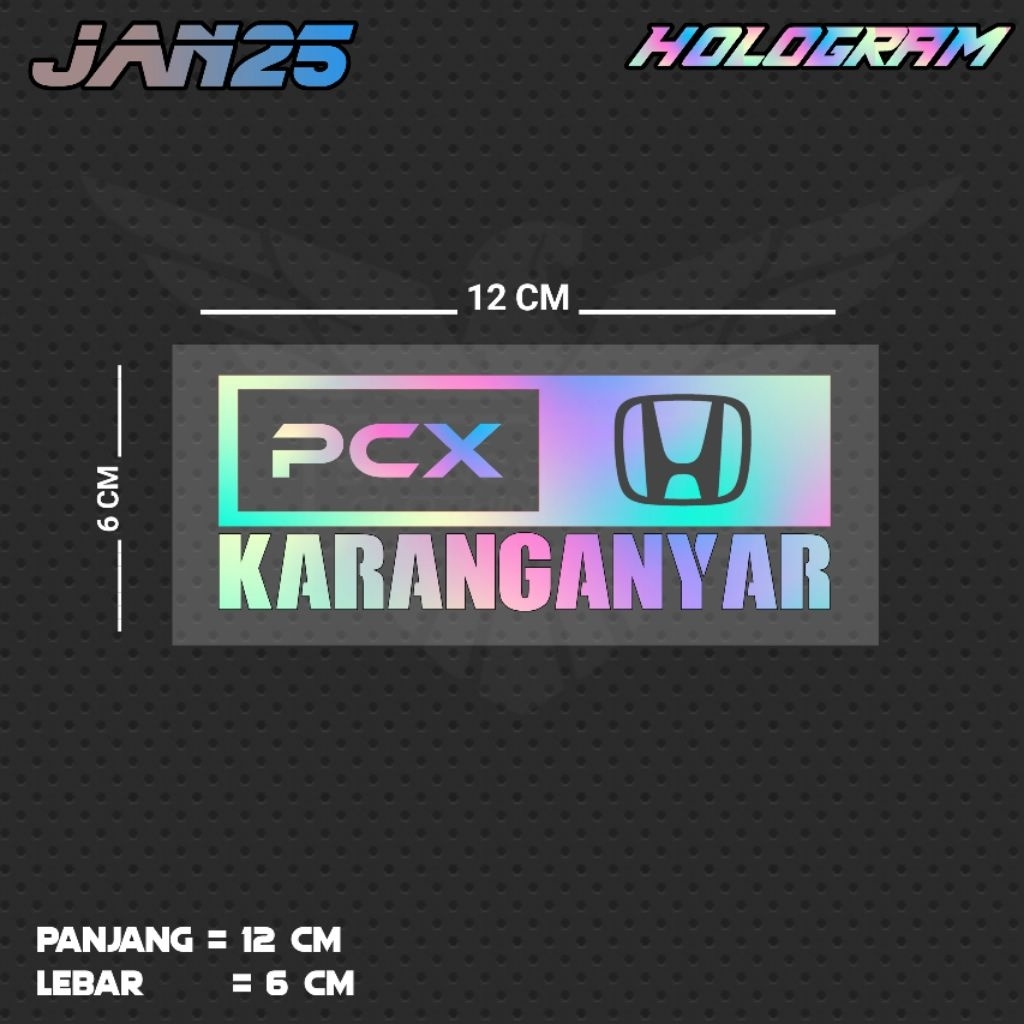 PCX WARNING สติ๊กเกอร์ตัด / JAN25 JTG