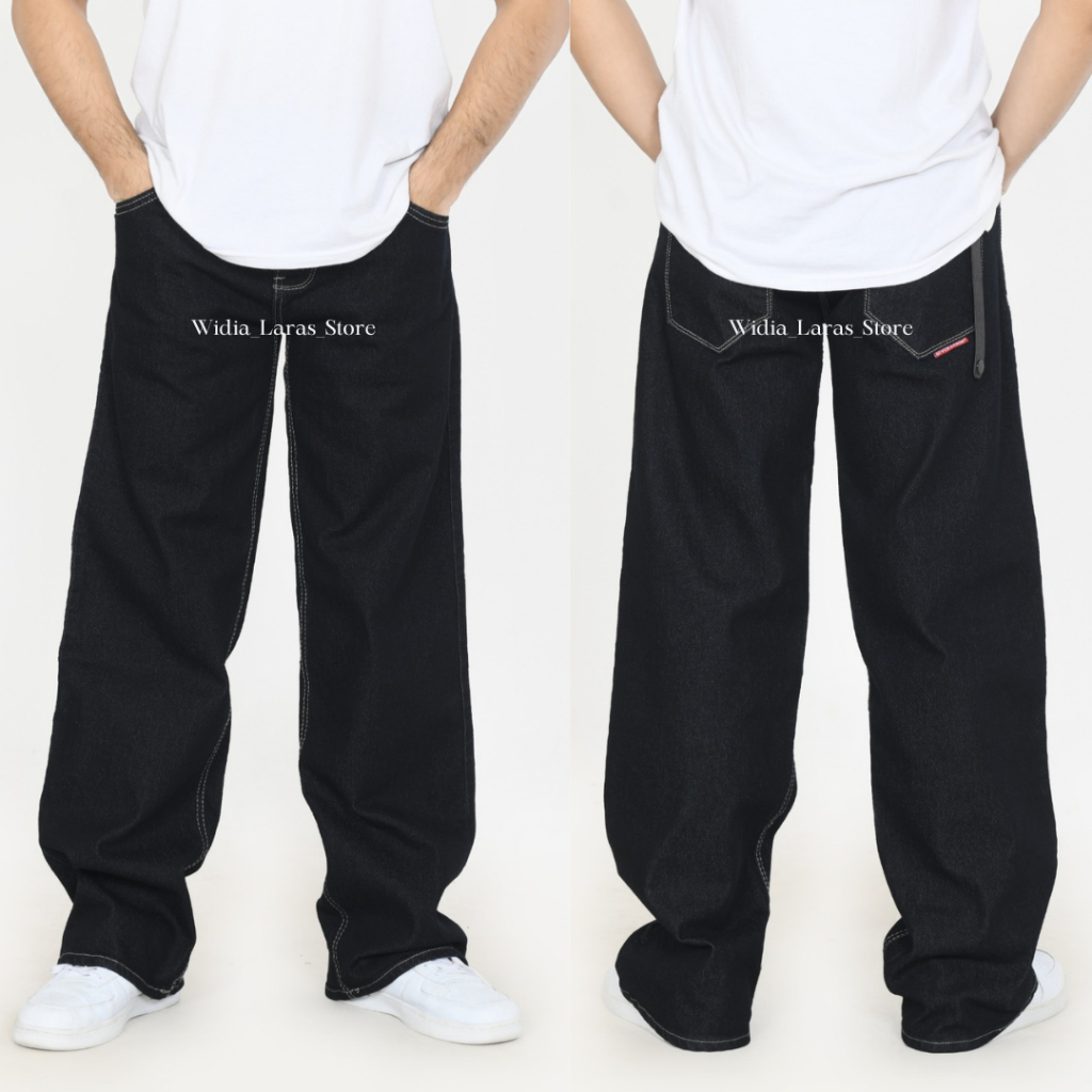 SEVEN DENIM Baggy Baggy Jeans สําหรับผู้ชาย วัสดุพรีเมี่ยม
