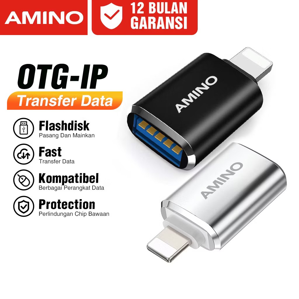 AMINO OTG IPHONE/ANDROID เป็น USB สําหรับโทรศัพท์สมาร์ทและแท็บเล็ต