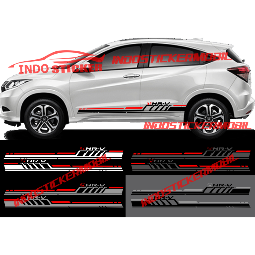 สติ๊กเกอร์ติดรถ Cutting HRV รายชื่อสติ๊กเกอร์ตัวถังข้างรถ honda HRV สติ๊กเกอร์ HRV ใหม่ล่าสุด