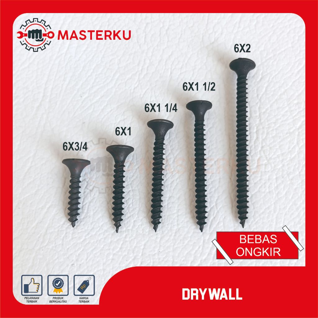 DRYWALL BOLT / SCREW / DRYWALL SCREW / GIPSUM WALL BOLT / GYPSUM SCREW