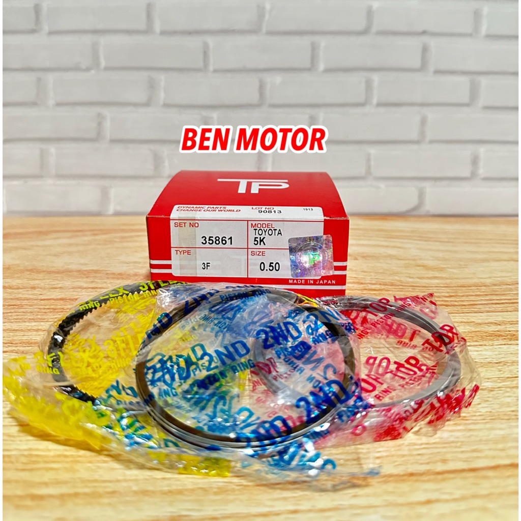 ชุดแหวนลูกสูบ TOYOTA KIJANG 5K TP - BEN MOTOR