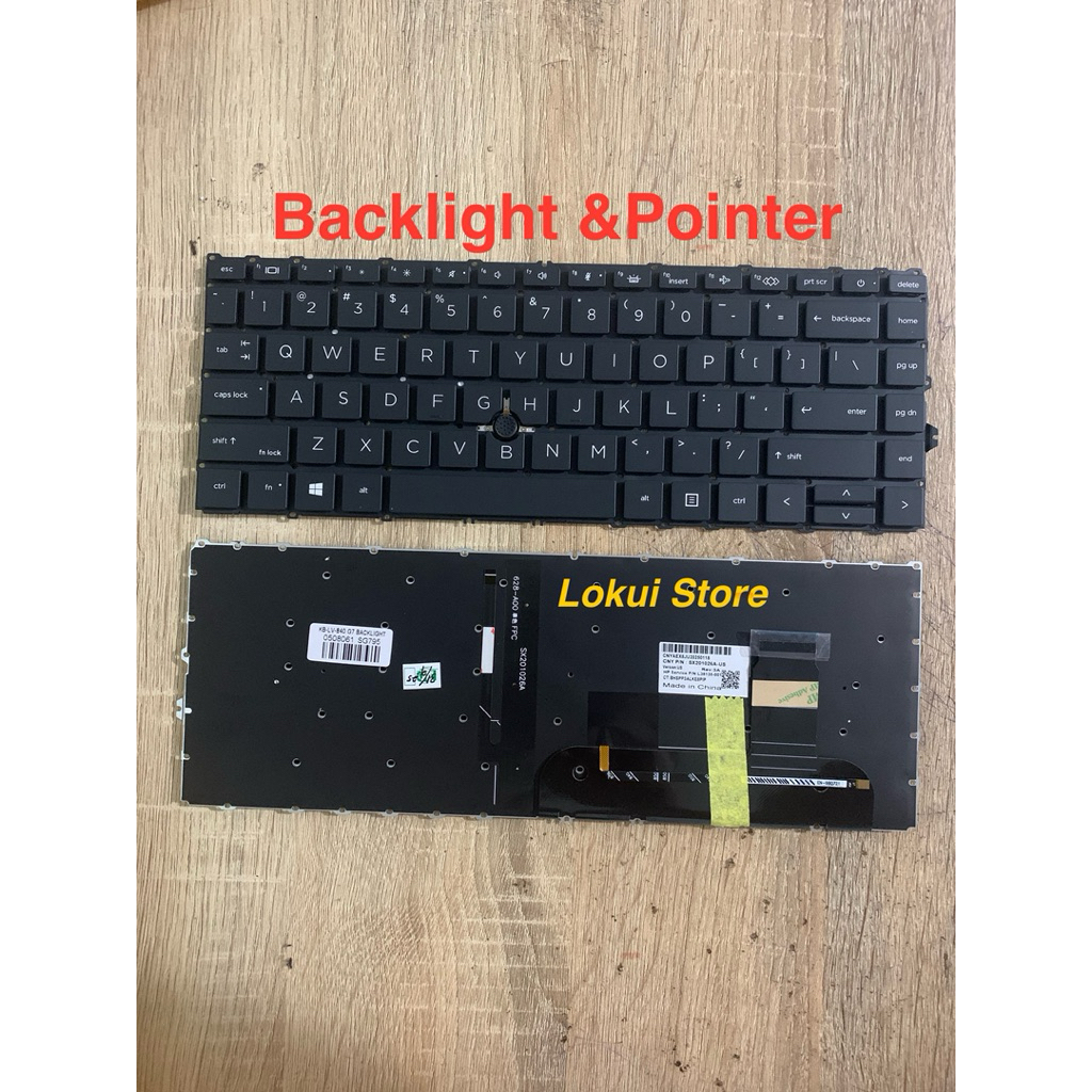 HP Elitebook 745 G7 745 G8 840 G7 840 G8 845 G7 845 G8 Backlight คีย์บอร์ดโคมไฟ