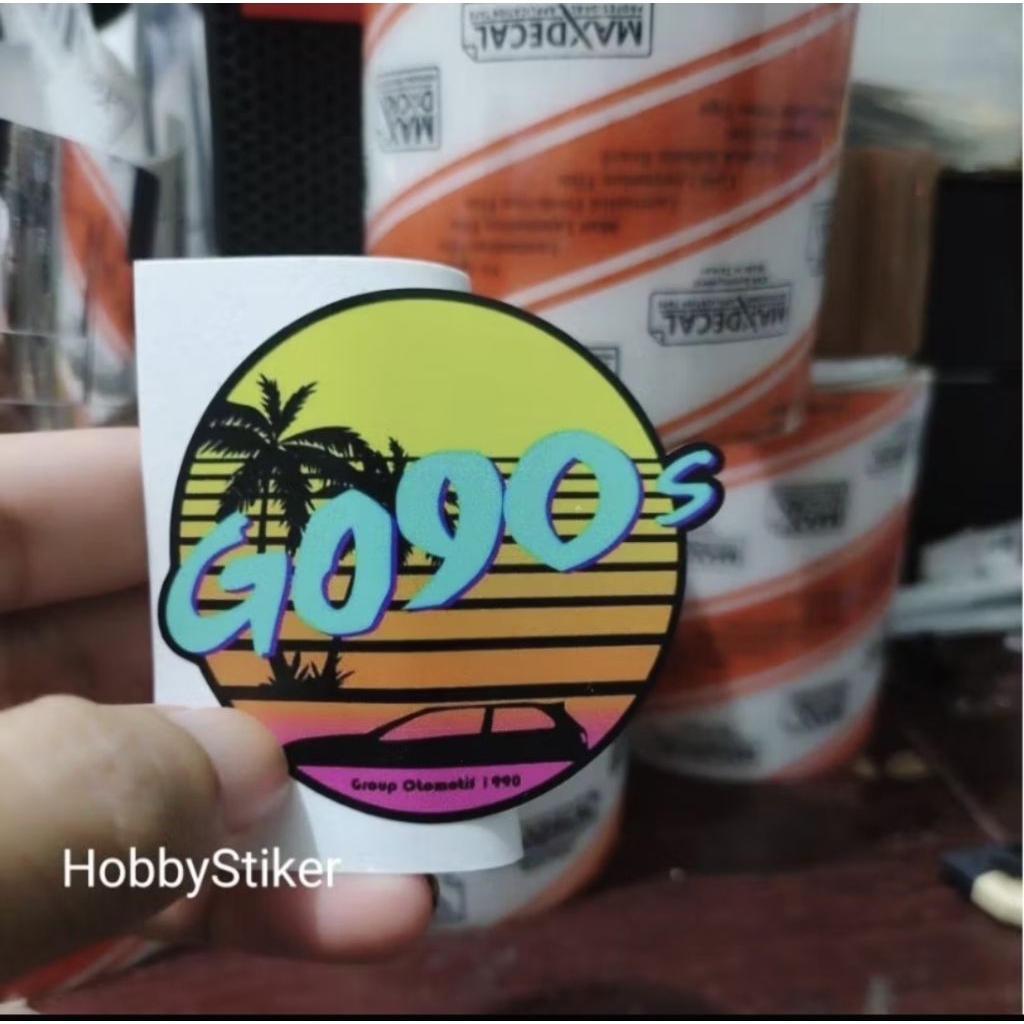 GO90s สติ๊กเกอร์ 1990 ชุมชนกลุ่มยานยนต์สําหรับหน้าต่างรถยนต์