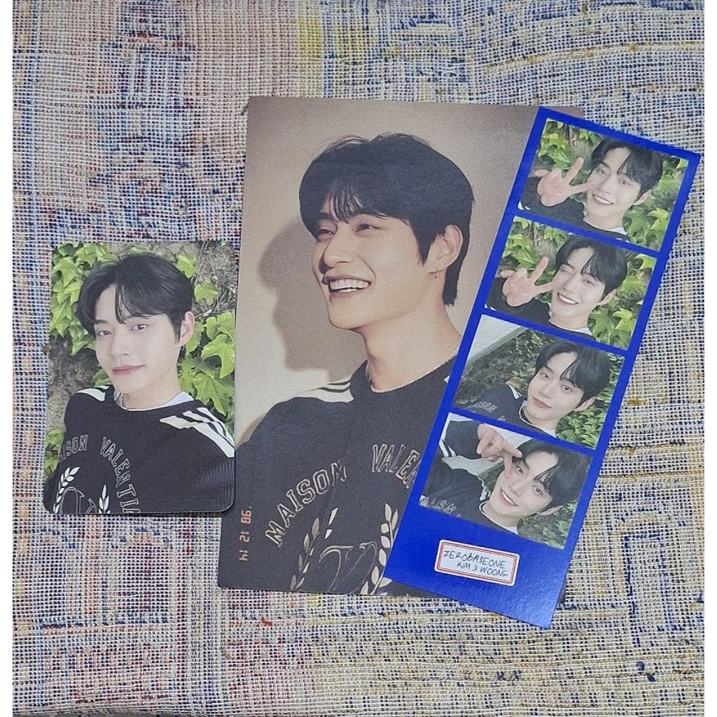 [ชุด JIWOONG] Photocard PC Member Set Membership Global Fanclub Kit Member Kit Zerobaseone ZB1