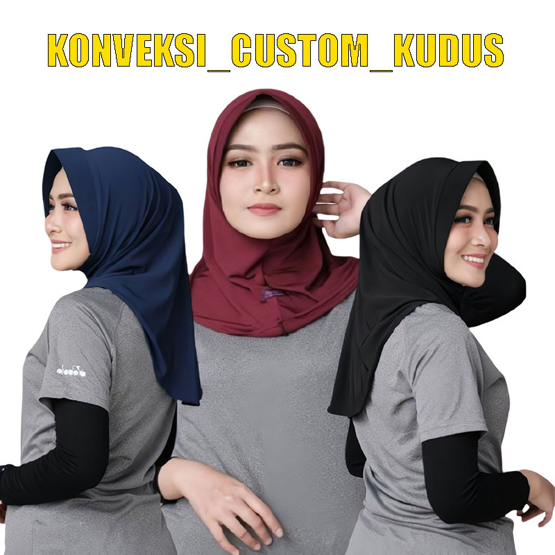 Premium Jersey Sport Hijab / Sports Hijab / Sports Hijab / Premium Bergo Hijab