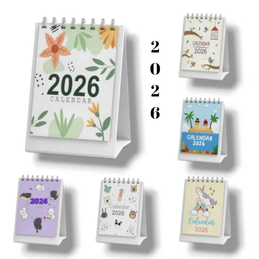 2026 CALENDAR / AESTHETIC MINI DESK CALENDAR / OFFICE CALENDAR / SITTING CALENDAR