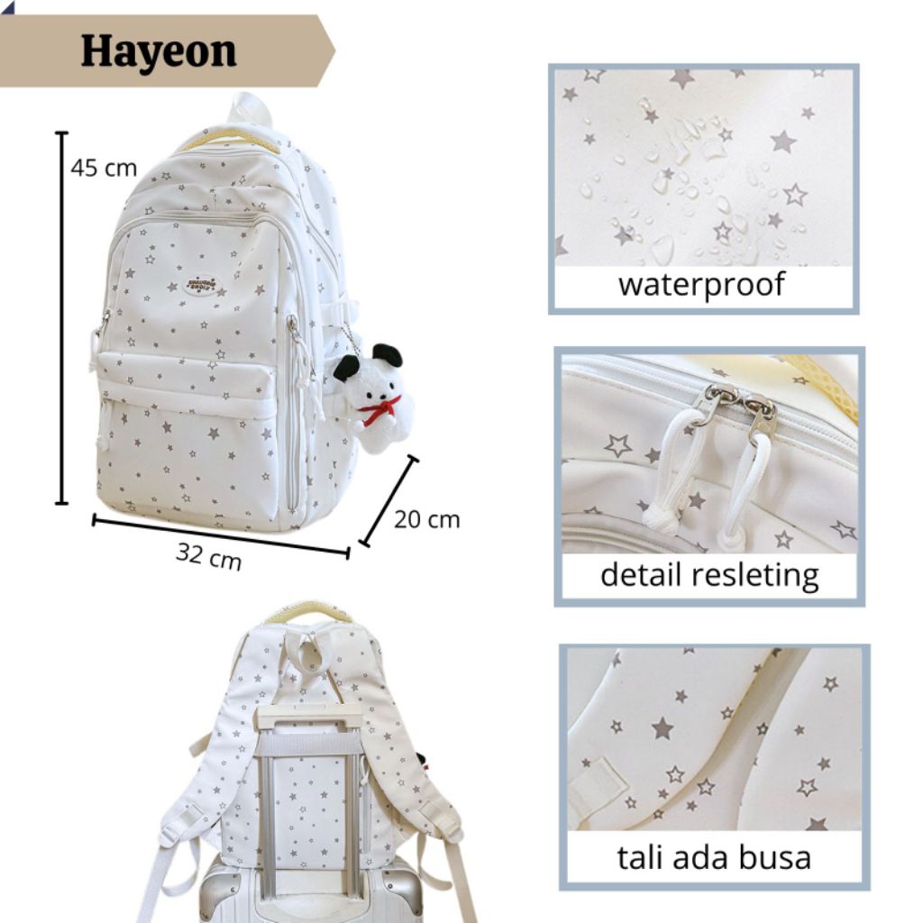 กระเป๋าเป้แฟชั่น Hayeon