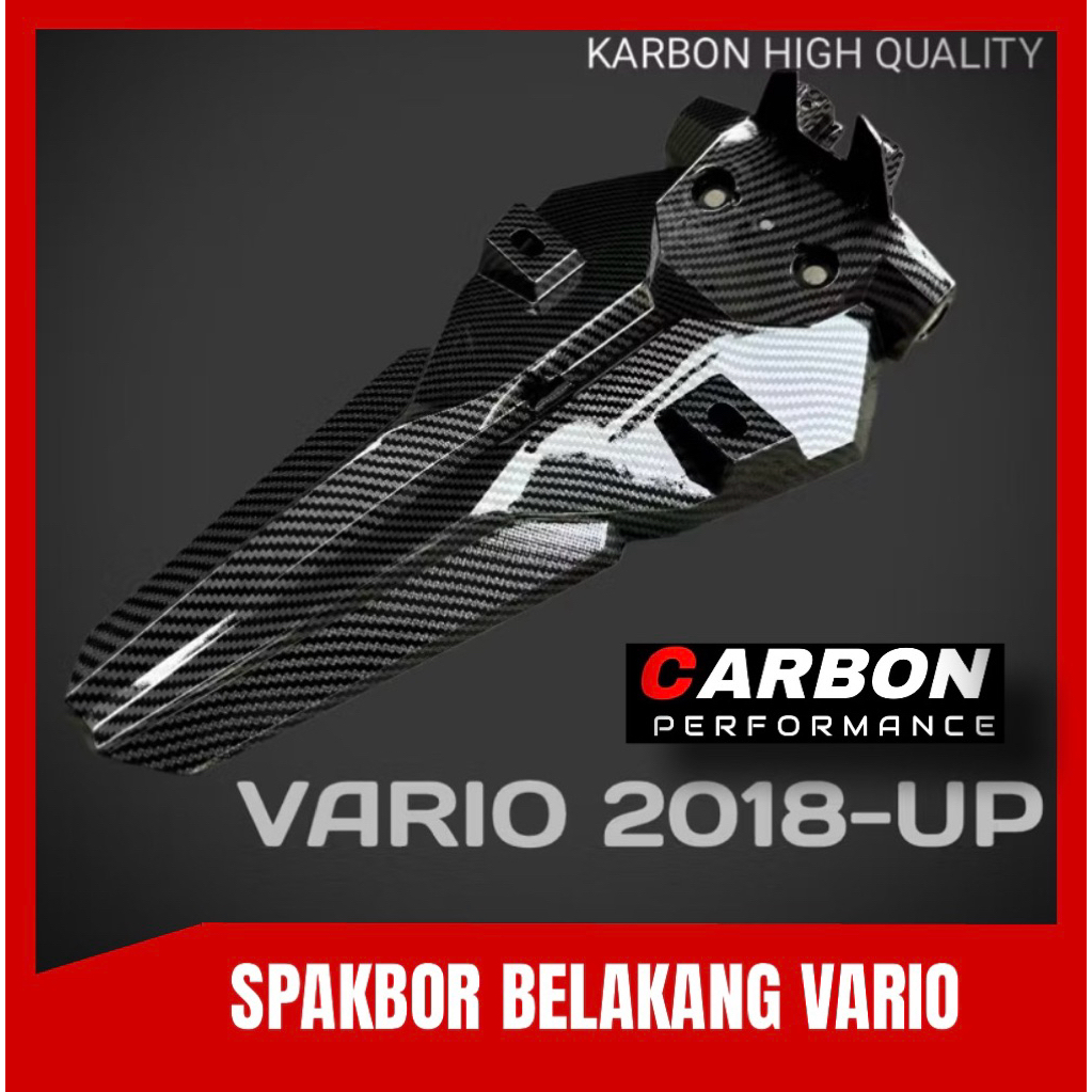VARIO CARBON VARIO 125 150 160 REAR SPAKBOR▪️บังโคลนหลัง Vario 125 150 160 CC 2018-2021