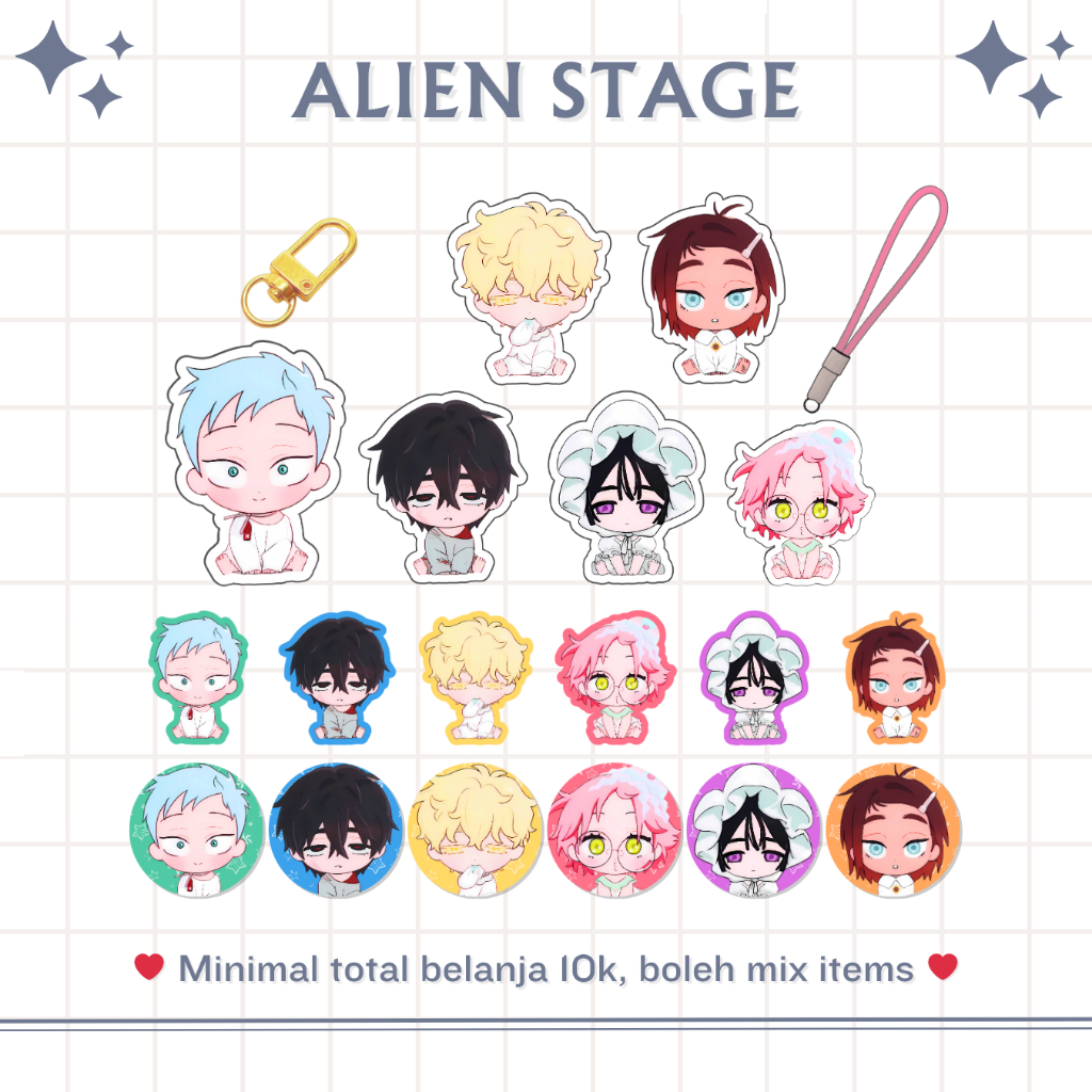 GANTUNGAN GLITTERY PIN ALIEN STAGE ALNST ที่รัก | พวงกุญแจอะคริลิค | สายรัดโทรศัพท์ CHIBI ALIENSTAGE | สติ๊กเกอร์กลิตเตอร์ | แวววาว ลามิเนต | ที่แขวนเครื่องใช้ไฟฟ้า