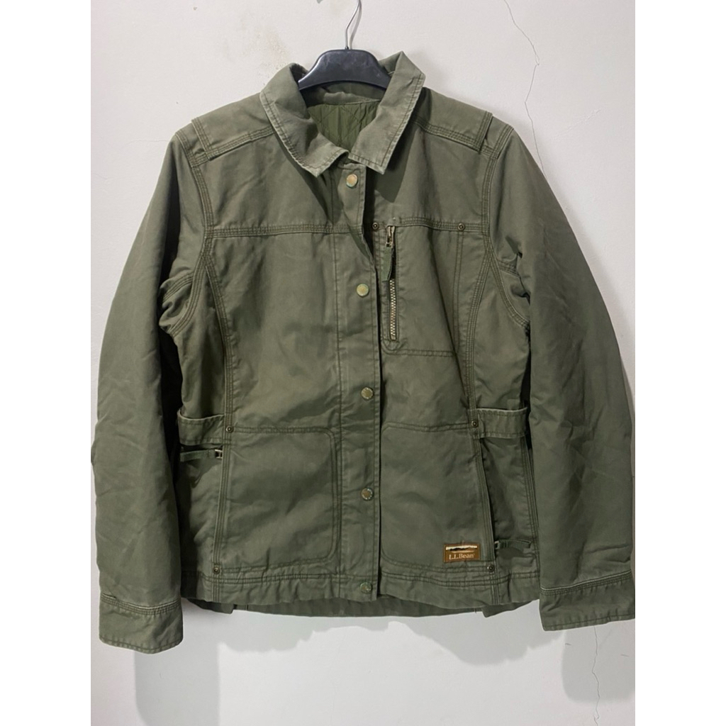 LL Bean Trucker Jacket Army