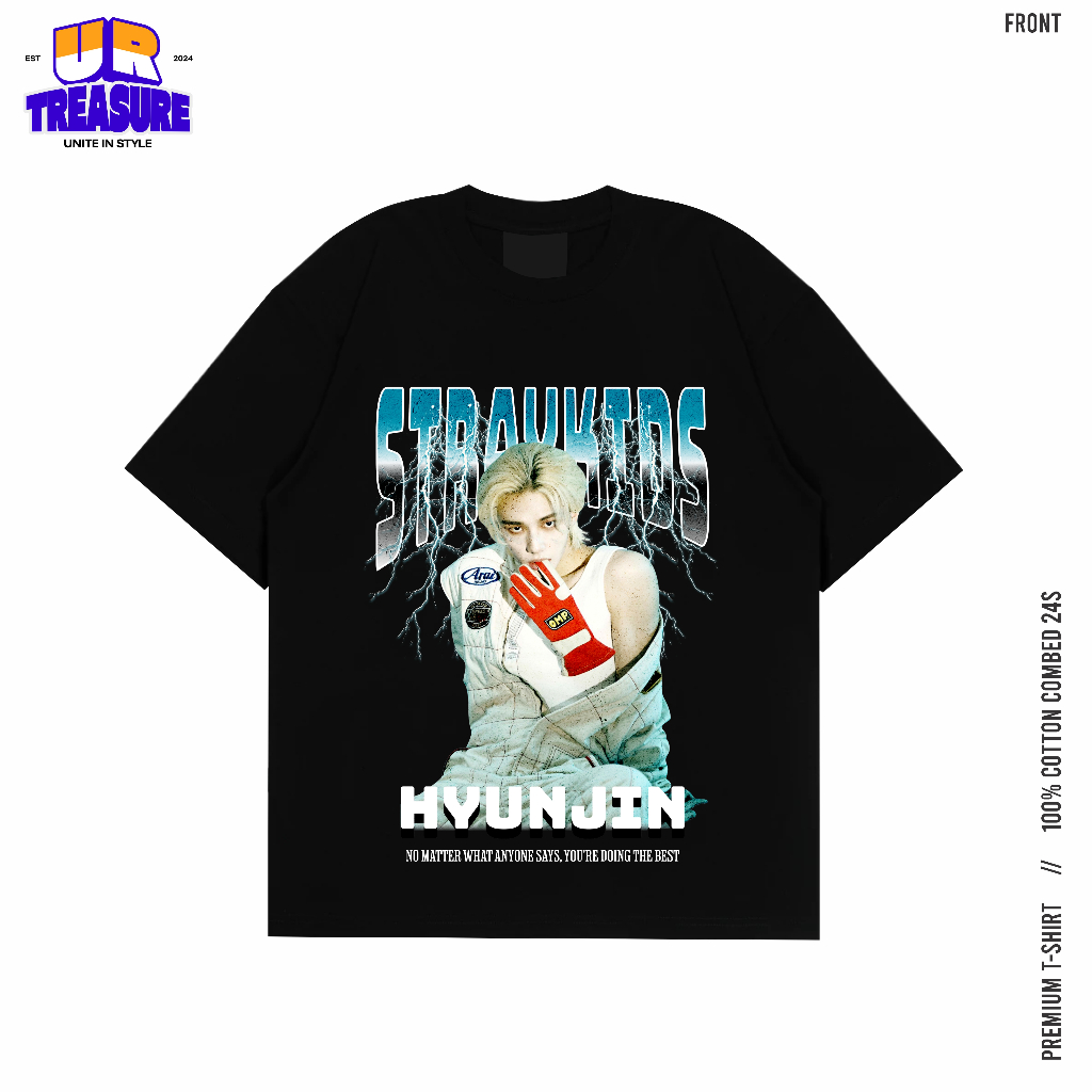 เสื้อยืด Hyunjin / เสื้อยืด Straykids Hyunjin / Hyunjin straykids Premium Combed 24s เสื้อยืดสําหรับ