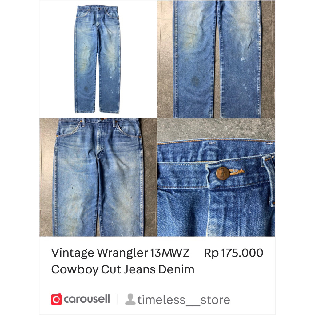 13MWZ Cowboy Cut Jeans Denim - W4