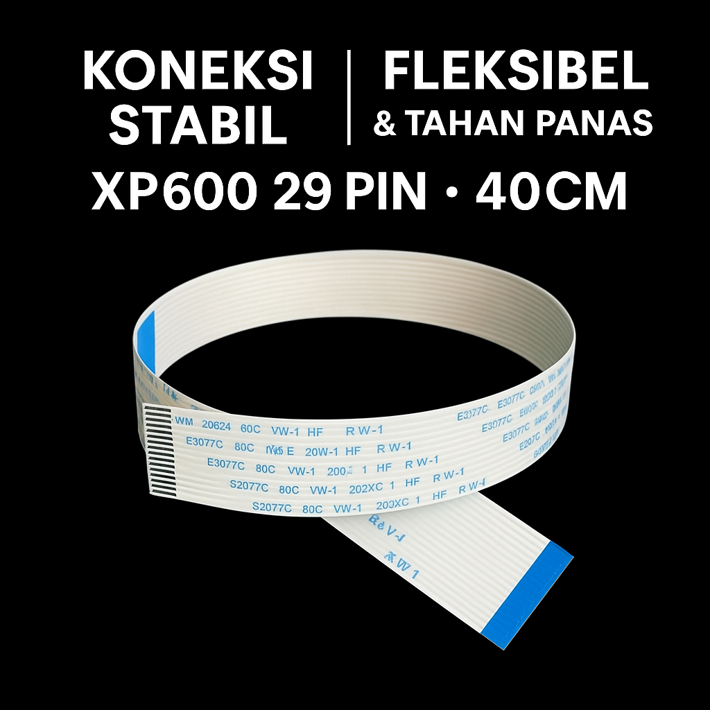 XP600 หัวพิมพ์ Ecosolvent เครื่องพิมพ์ระเหิด 29 พิน 40 ซม. สาย Prinhead XP600 XP 600