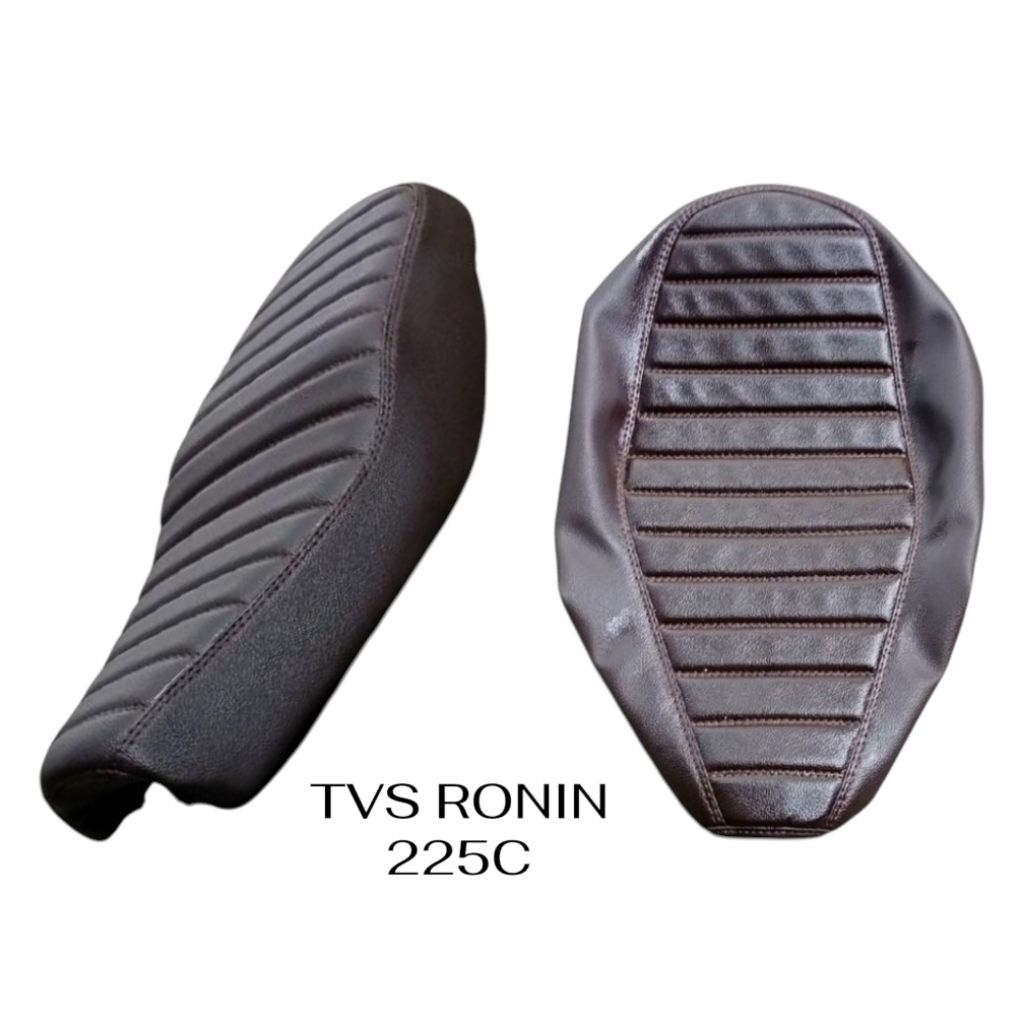 TVS RONIN 225C MBTECH ที่นั่งหนังสีน้ําตาลเข้มดั้งเดิม