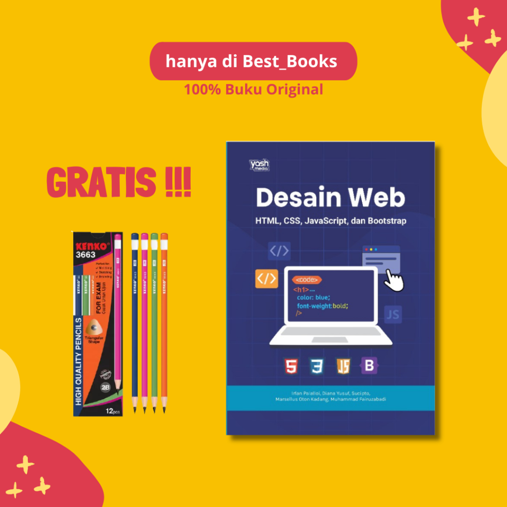การออกแบบเว็บ: HTML, CSS, Java Script, และ Bootstrap (2025) - Irfan Palloi, Diana Yusuf, Suipto, Mar