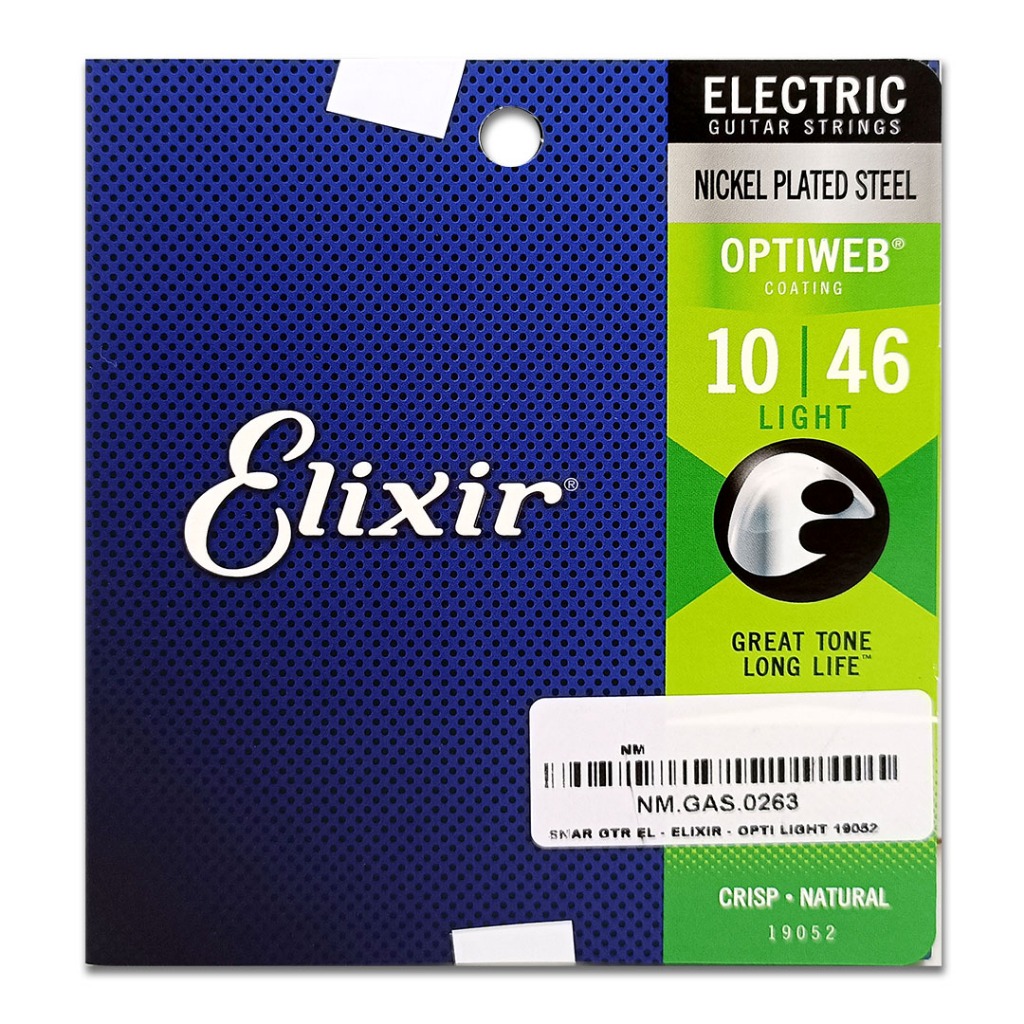สายกีต้าร์โปร่ง Elixir Electric Optiweb 19002 19052