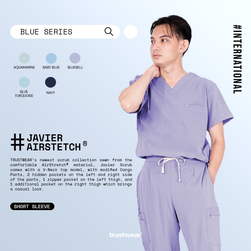 [สครับ Javier] Doctors Scrub/Set OKA OK Nurse/Doctor Short Sleeve Scrub Pants III [ส่งออก]