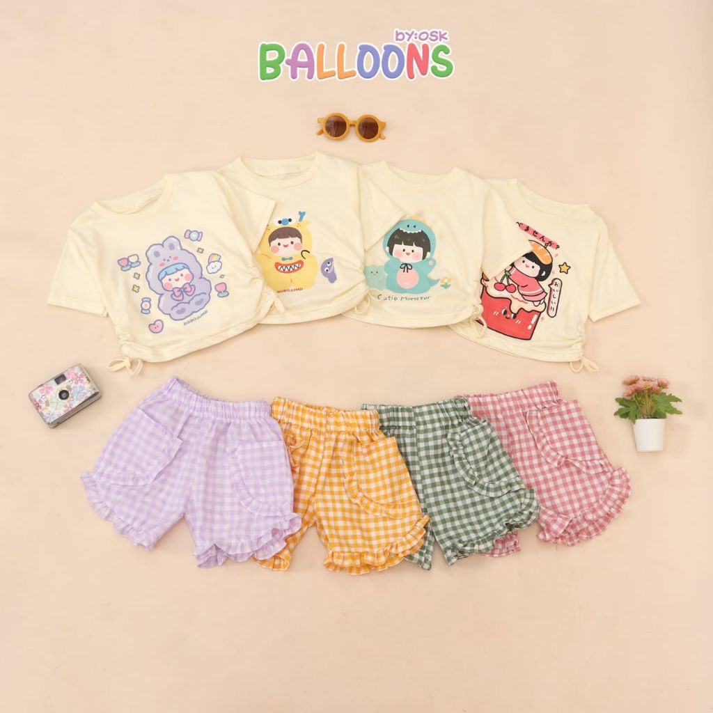 1-4T(เสื้อเด็กหญิง) ONE SET CHIKI