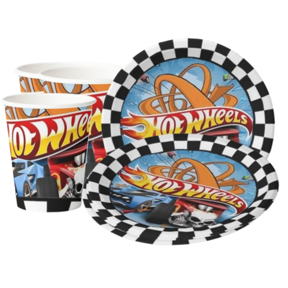 HOTWHEELS PAPER PLATE กระดาษแก้ว