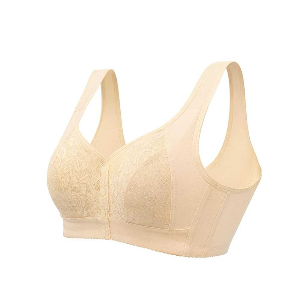 LA PARIS Push Up Bra ปุ่มด้านหน้าพยาบาล Bra ผู้หญิงพยาบาล Bra ไม่มีลวดหญิงตั้งครรภ์ Cup C ขนาดใหญ่ 3