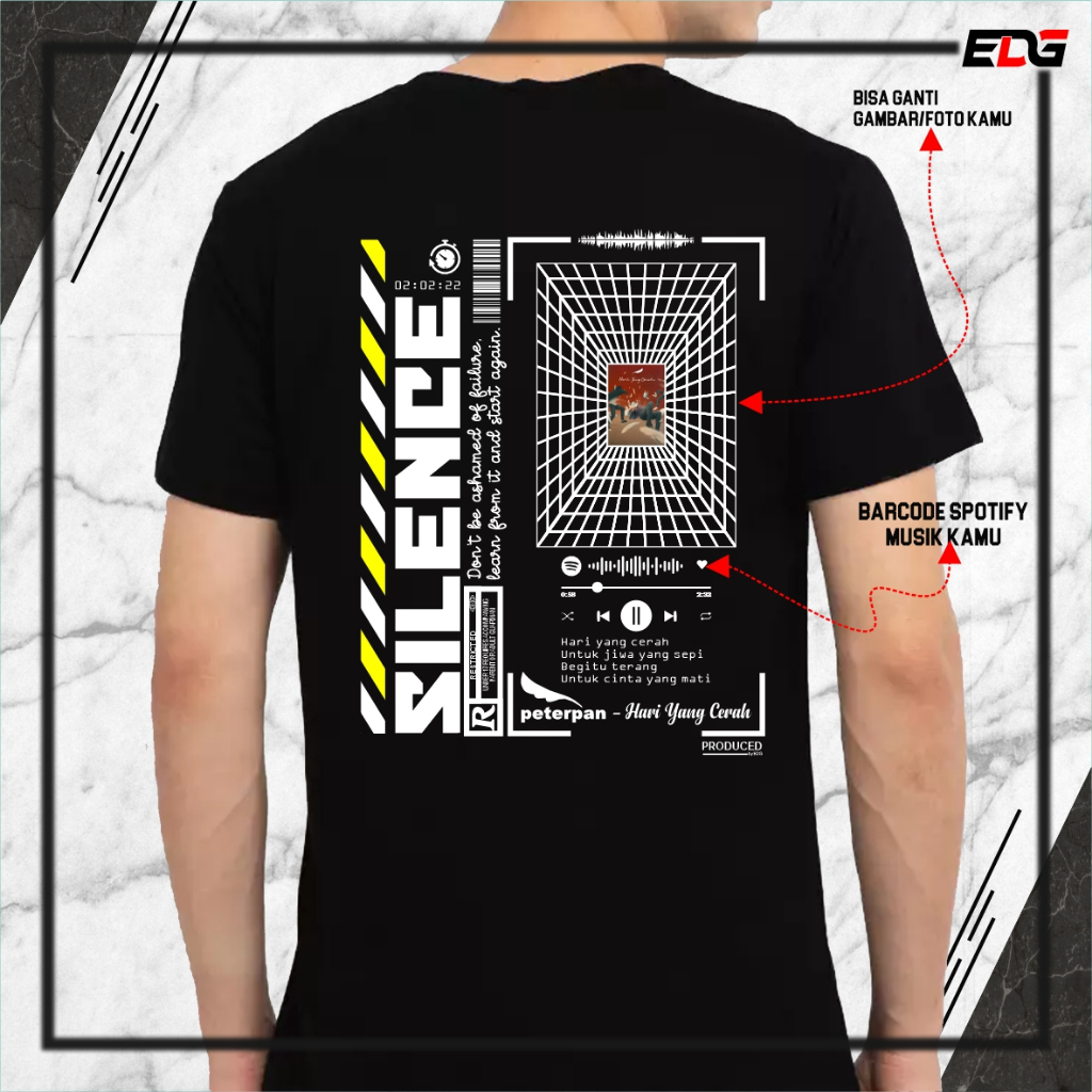 !! M4 CUSTOM T-SHIRT PHOTO BARCODE MUSIC BARCODE MUSIC DONE วันเดียว!!! 1X24 HOURS DIRECTLY PROCESS!