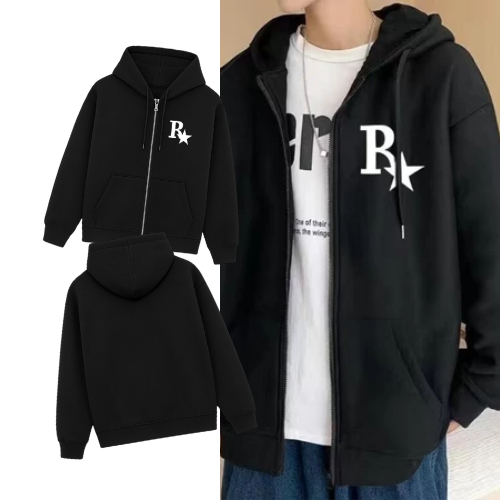 R STAR Jumbo Bigsize เสื้อกันหนาวสไตล์เกาหลีแจ็คเก็ตขนแกะสําหรับผู้หญิงและผู้ชาย Oversize Ulzzang สไ