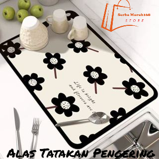 SB168 Anti-Slip Water Absorbent Drying Placemat Diatomite / จานและแก้วแห้ง Diatomite ทนความร้อน 30x4