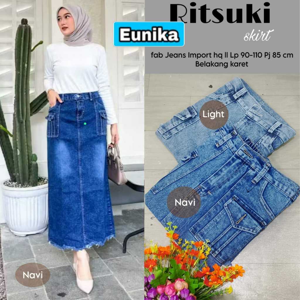RITSUKI SKIRT BY UNIKA - NEWEST JEANS SKIRT