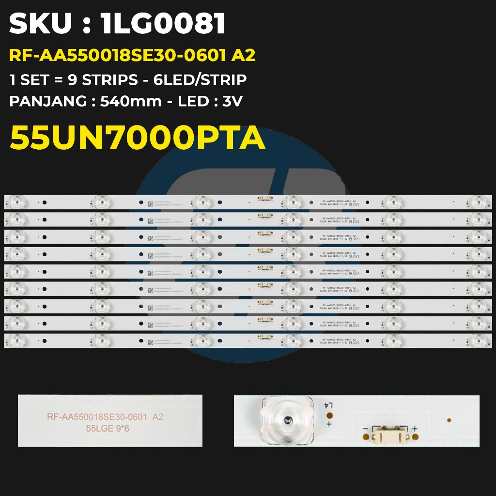 LG ไฟแบ็คไลท์ทีวี 55 นิ้ว 55UN7000PTA RF-AA550018SE30-0601 A2
