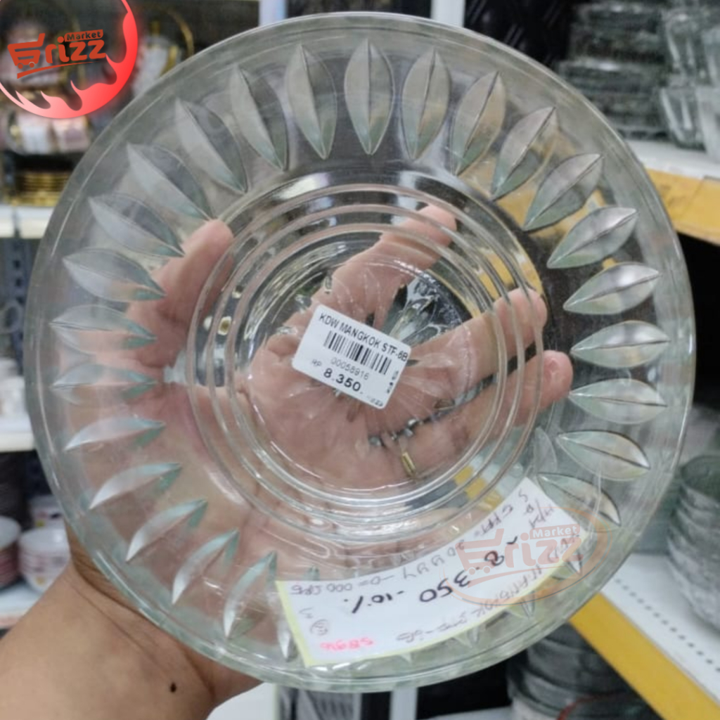 Lismas ชามแก้วใสขนาด 5 นิ้ว I ชามชาม STF 6B I ชามลายคริสตัล