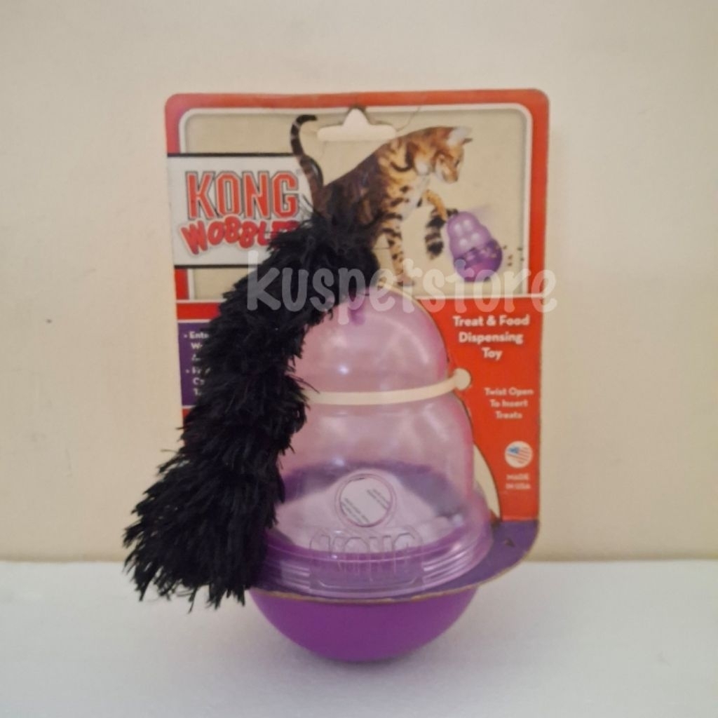 เครื่องจ่ายของเล่นแมว Kong Cat Wobbler PW4
