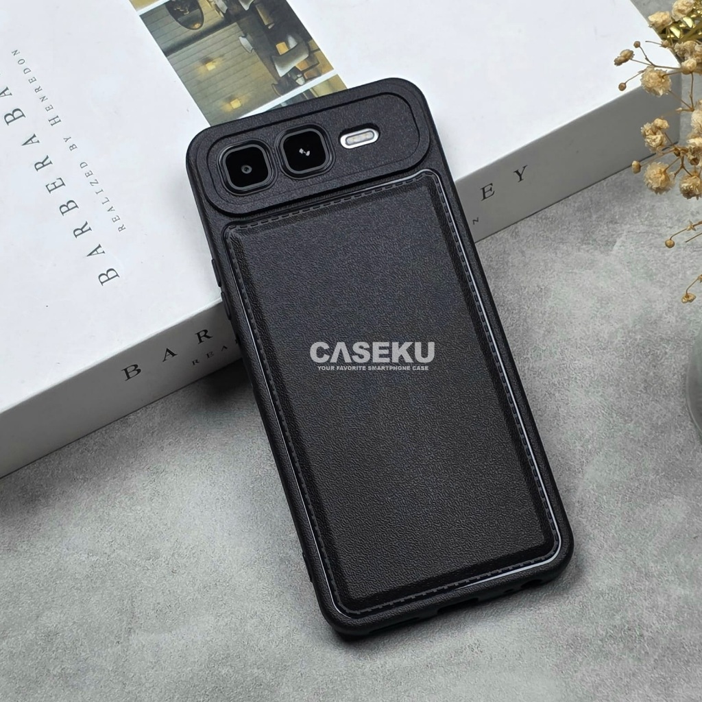 Infinix Smart 10 Infinix Smart 10 Plus Case Leather Pro Camera เคสสีดํา Infinix Smart 10 Infinix Sma