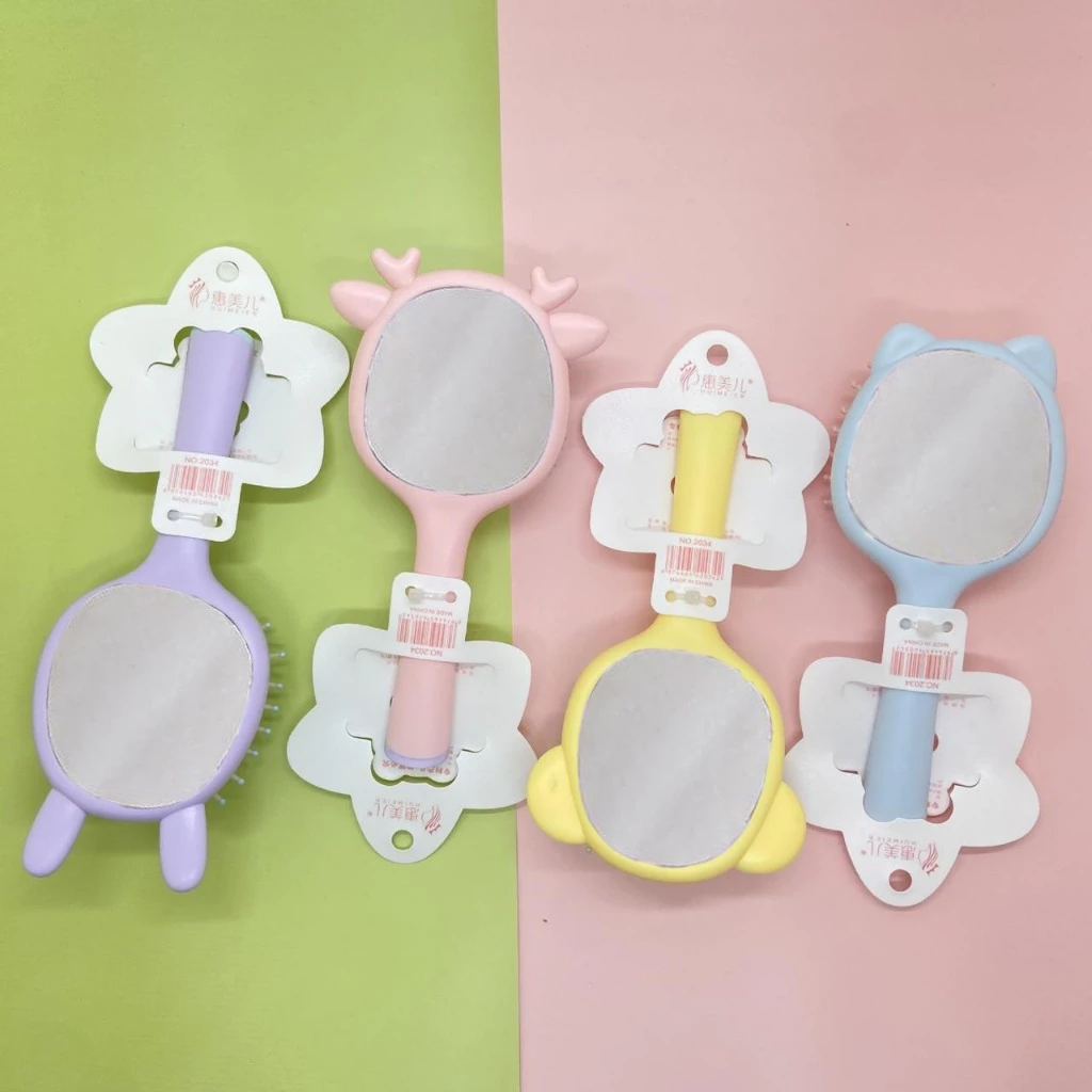 CARTOON CHARACTER HANDLE MAKEUP MIRROR/ CHARACTER MAKEUP HORN HANDLE MIRROR