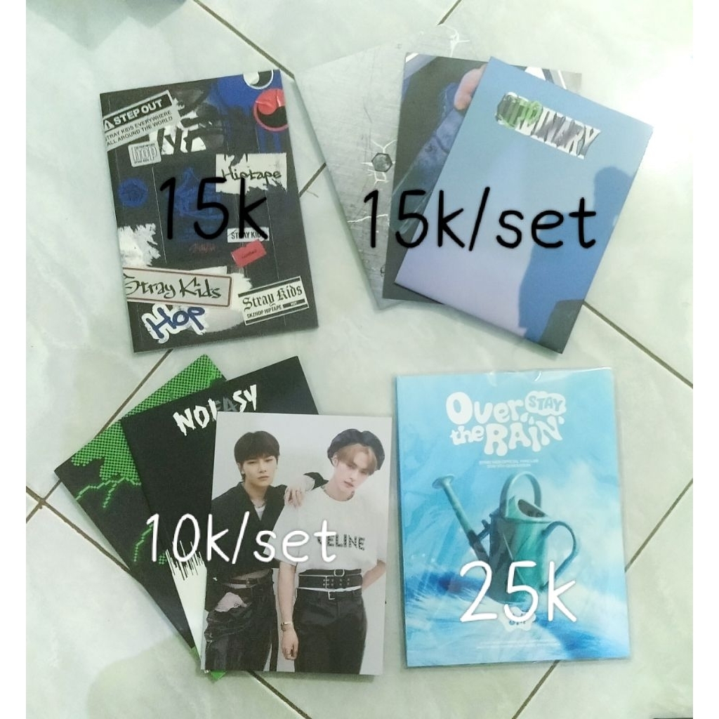 Set inclusion โปสเตอร์ photobook เนื้อเพลงหนังสือ Odinary noeasy stay 5th fankit stay over the rain 