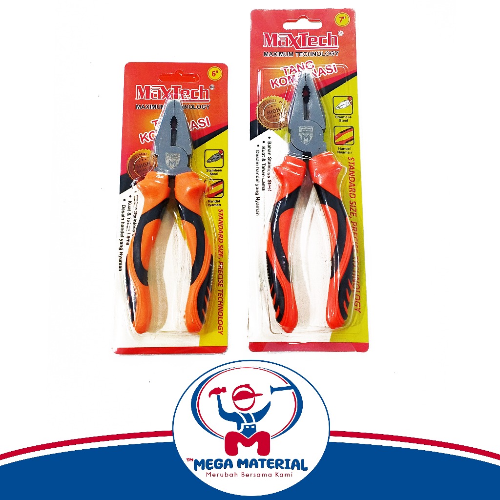 MAXTECH 6" 7" COMBINATION PLIERS