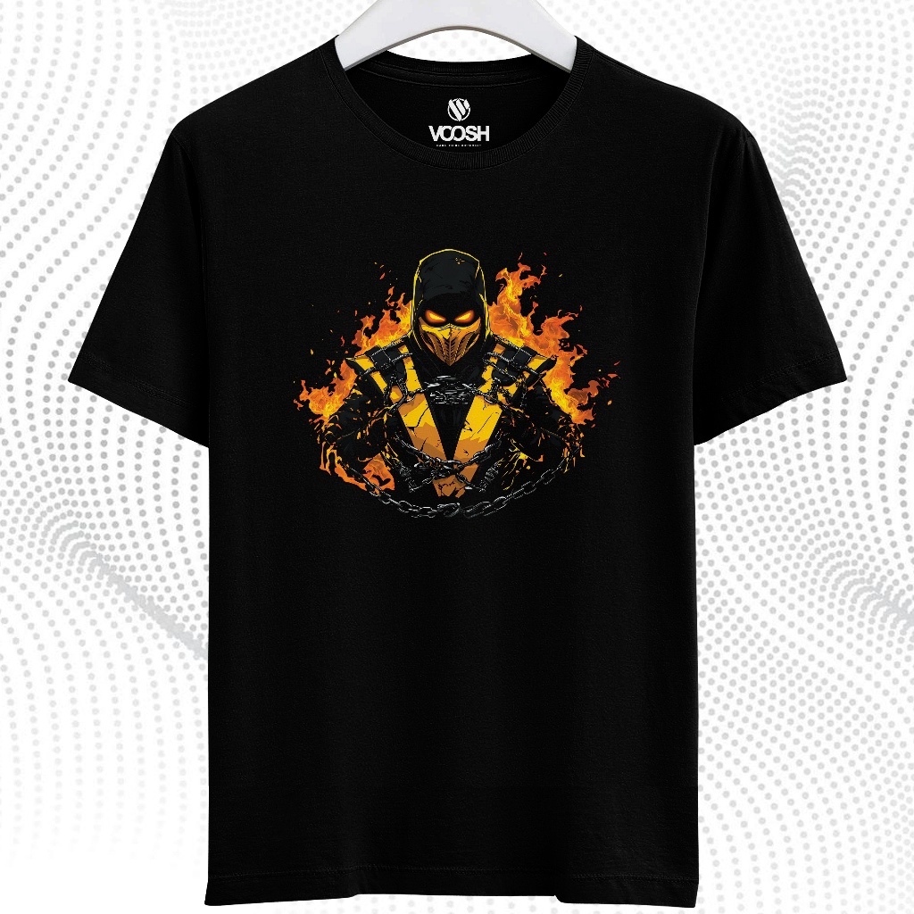 VOOSHI OFFICIAL - เสื้อยืด Distro Premium ดั้งเดิม 3D GET OVER HERE - GM34