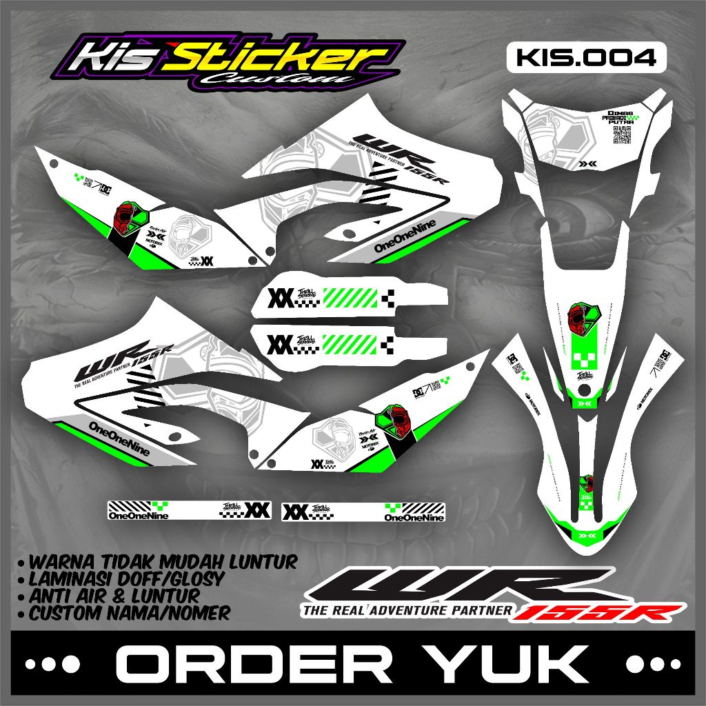 Full Body Decal Sticker WR 155 R - Custom Variation Decal Sticker WR 155 R Premium Racing KiS.04