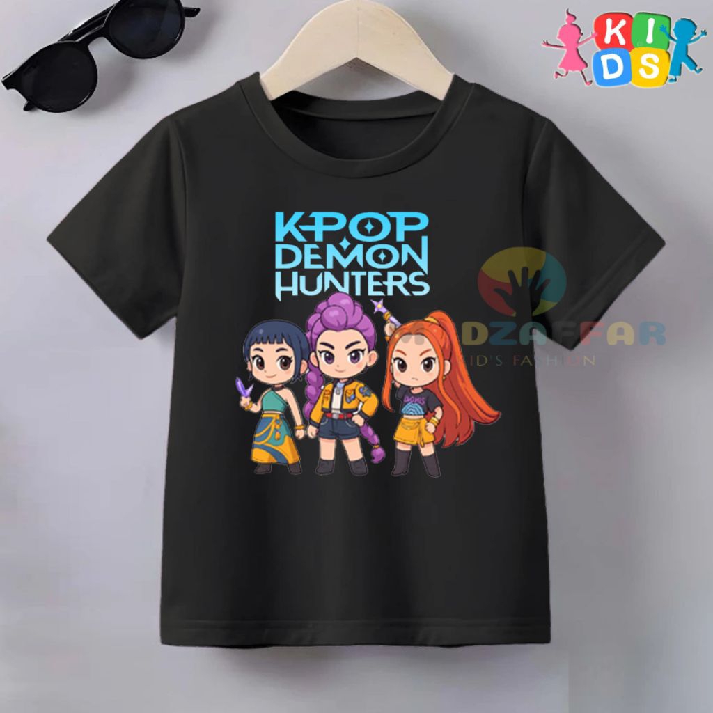 K-POP DEMON HUNTERS CHILDRENS เสื้อยืด K-POP DEMON HUNTERS CHARACTER CHILDRENS เสื้อยืด