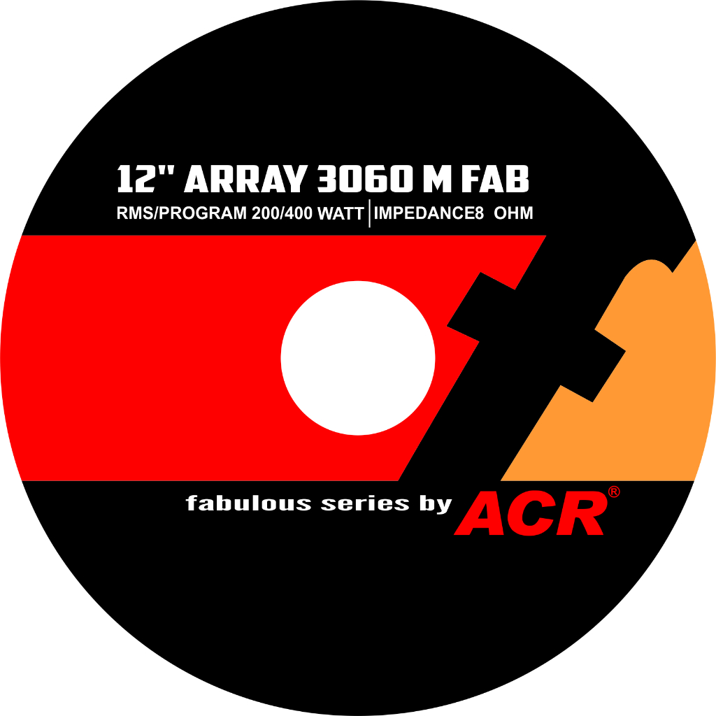 ACR FABULOUS SPEAKER MAGNET STICKER TYPE 3060 12 INC DIAMETER 14 CM