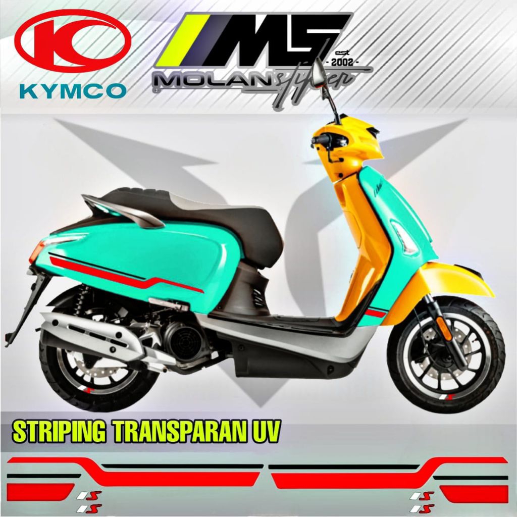 Decal สติกเกอร์ Striping โปร่งใส Variations Uv Kymco เช่น 125 กีฬา Kymco ชอบ 150i Abs Kymco ชอบ 125e