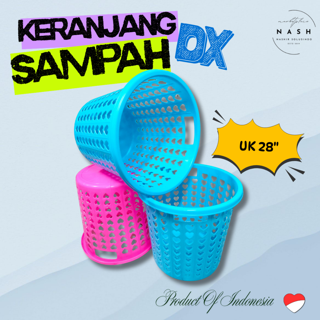 ตะกร้าถังขยะ DX ขนาด. 28" / Kudaku Motif ตะกร้าพลาสติก