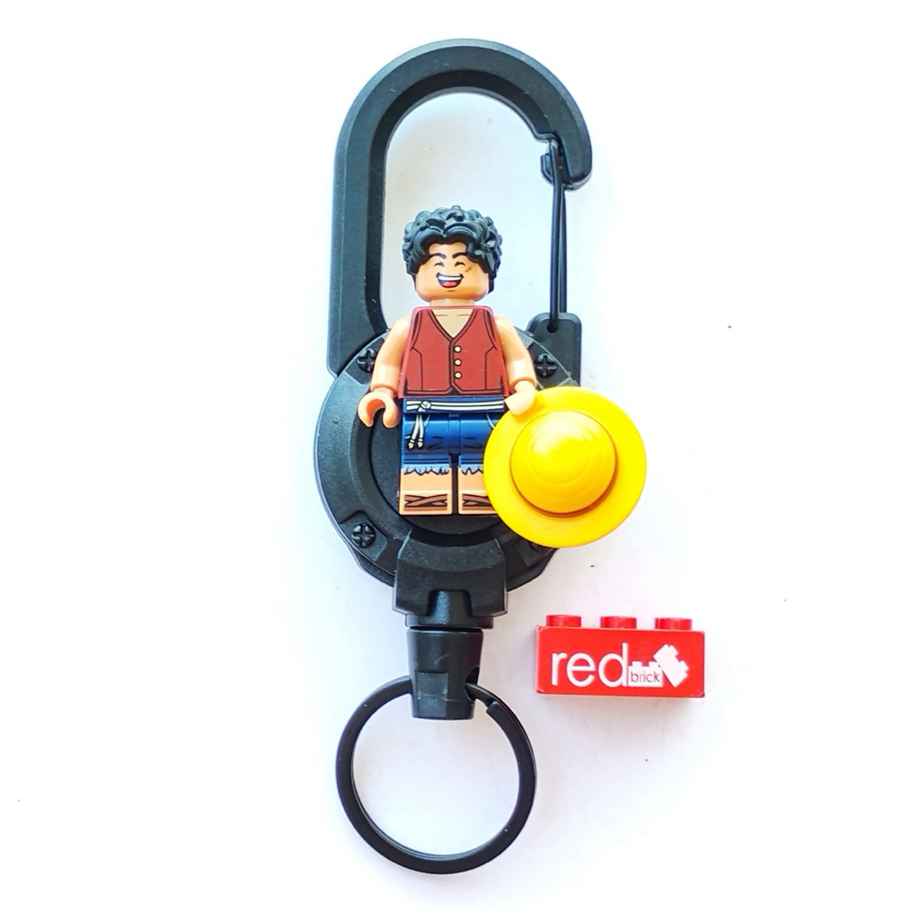 GANTUNGAN LEGO Monkey D Luffy One Piece Carabiner พวงกุญแจ