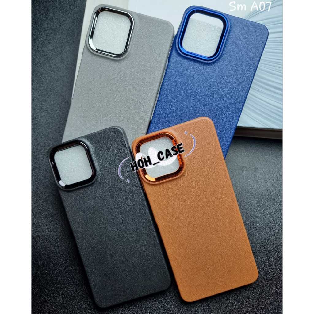 Samsung A07 4g A07 5g หนัง Chrome Case soft Case แหวน Chrome