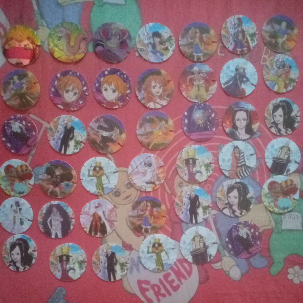 ชุดเหรียญ Tazoz Chiki One Piece 41 ชิ้น