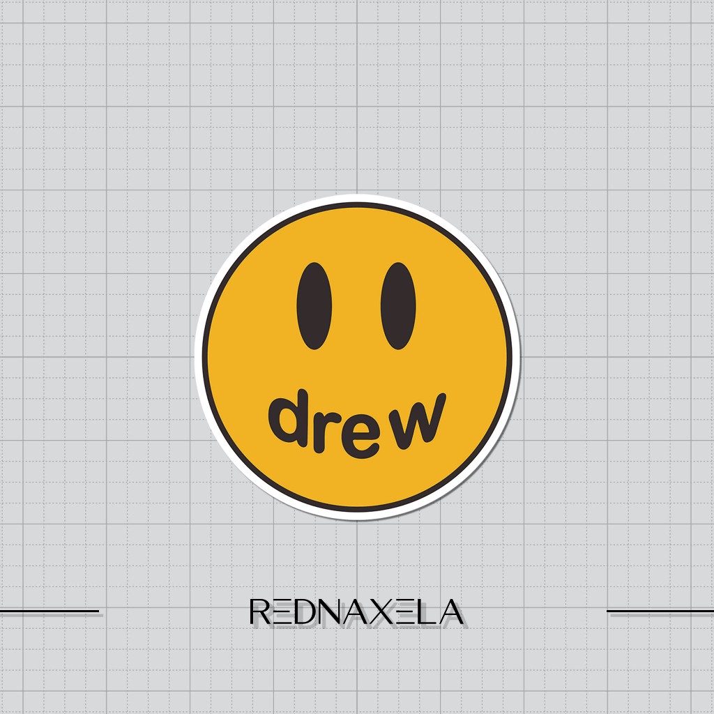 สติ๊กเกอร์ไวนิล Drew Logo Outdoor High Quality Waterproof Sticker