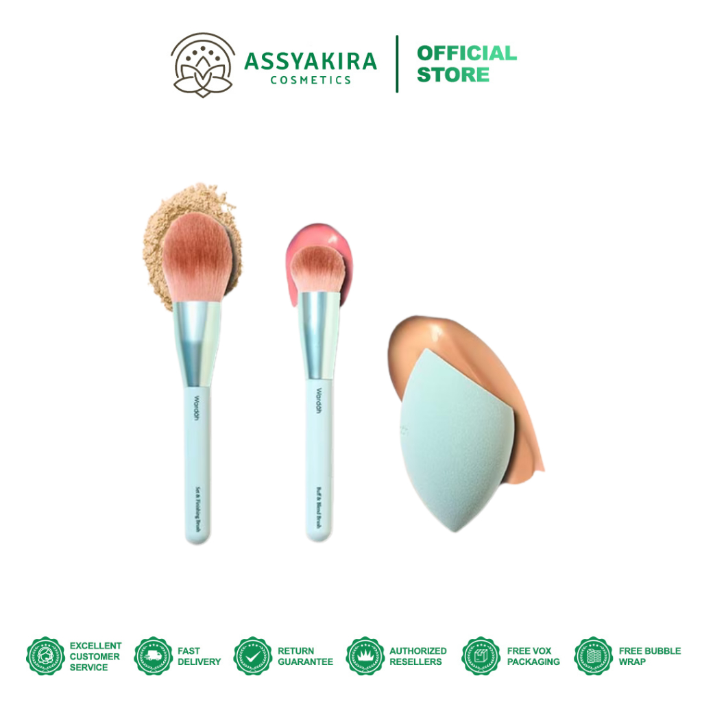 Wardah Halalal Tool Brush – Wardah Buff & Blend Brush, Wardah Set & Finishing Brush