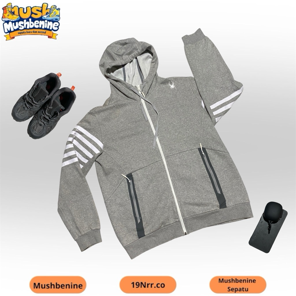 Mushbenine - HOODIE ZIPPER LD 116 P 66 SPIDER MEN (รหัส Hz-089)